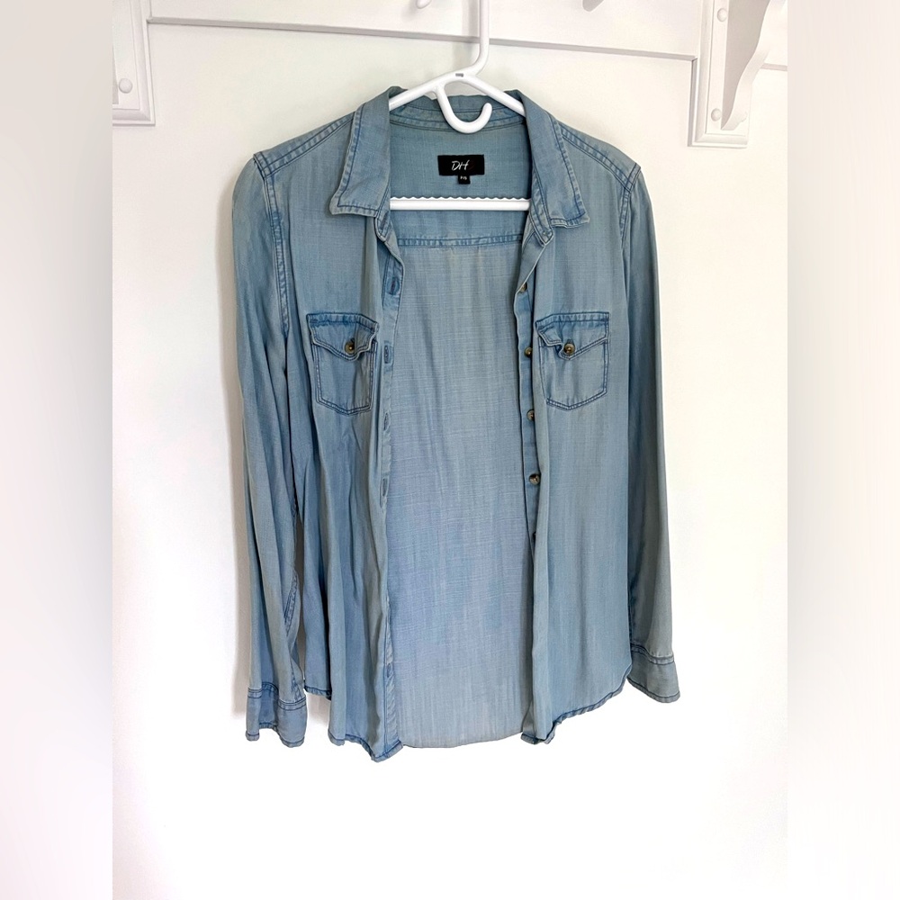 Soft Denim Button Down Shirt